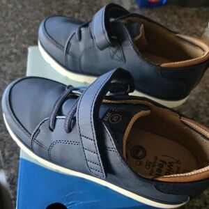Stride Rite Boy's Blue Dress Sneakers with Velcro